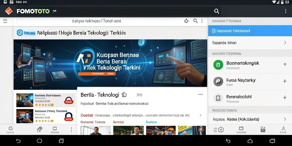 Tampilan antarmuka <strong>FOMOTOTO</strong> yang sederhana dan menarik.