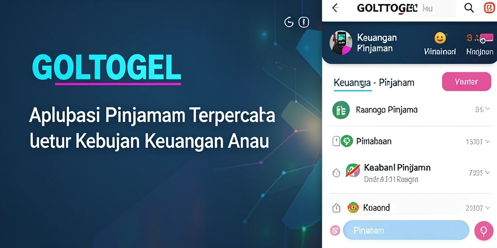 Tampilan antarmuka GOLTOGEL yang menarik dan informatif.