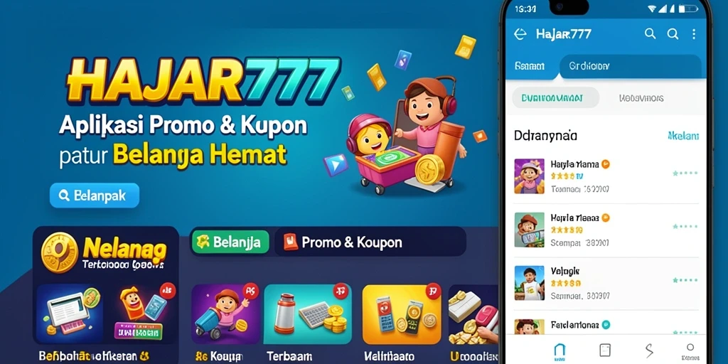 Tampilan antarmuka aplikasi HAJAR777 yang menarik dan mudah digunakan.