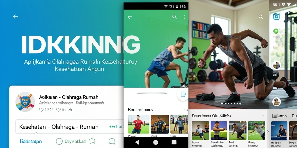 Tampilan antarmuka IDRKING saat melakukan latihan olahraga rumah.